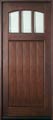 Mahogany Solid Wood Front Entry Door - Single 