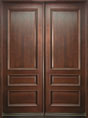 Mahogany Solid Wood Front Entry Door - Double 
