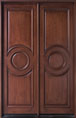 Mahogany Solid Wood Front Entry Door - Double 