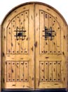 Knotty ALder Solid Wood Front Entry Double Door - Rustic Series