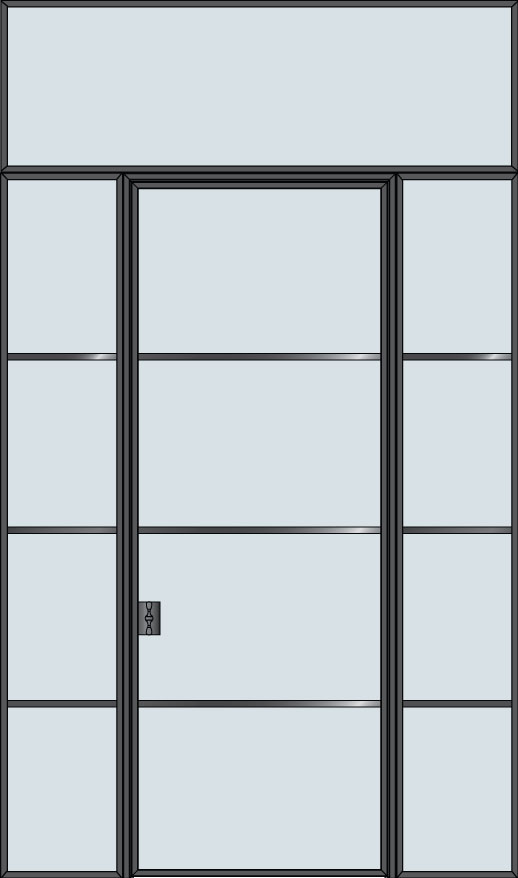 Custom Pivot   Door Example, - STL-W4-2SL-TR 3