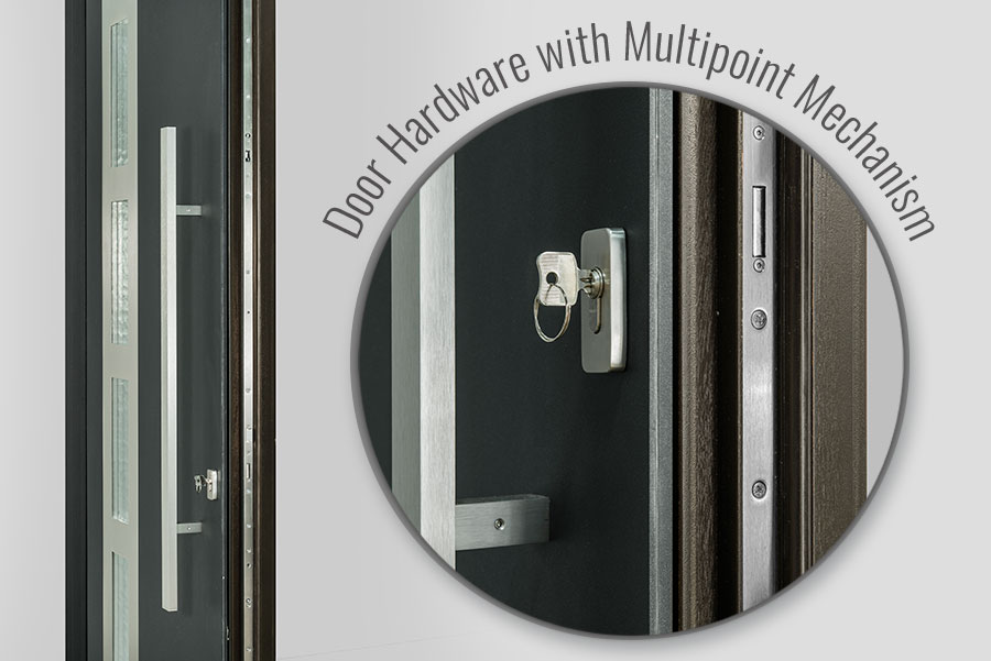 Multipoint Lock Aluminum Clad Doors in California