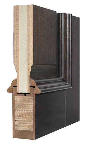 Solid Wood EURO-Technology Door Structure Corner Sample