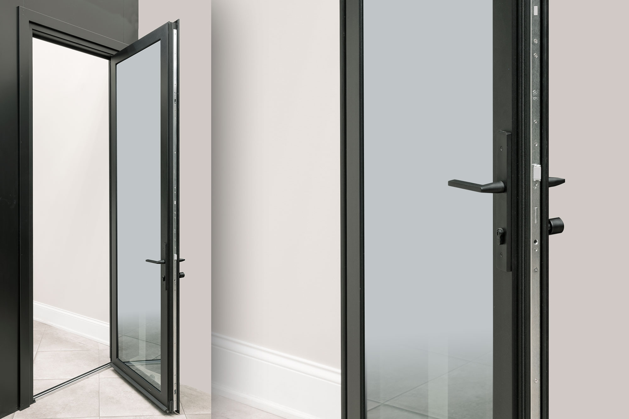Exterior Aluminum Door Model EAL SWS W1 Swing INICIO Doors Exterior Aluminum Door Model EAL SWS W1 Swing INICIO Doors