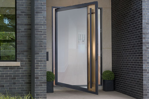 Modern Steel Exterior Door EST-W1-B2 Gallery