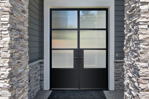 Modern Steel Exterior Door EST-W3P 
 - Modern Front Doors in Maryland, Virginia, Washington DC