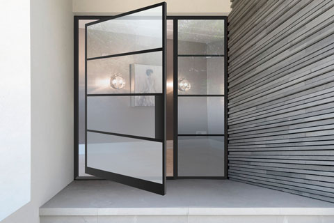 Modern Steel Exterior Door EST-W4 Gallery