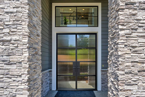 Modern Steel Exterior Door EST-W4 Classic Gallery