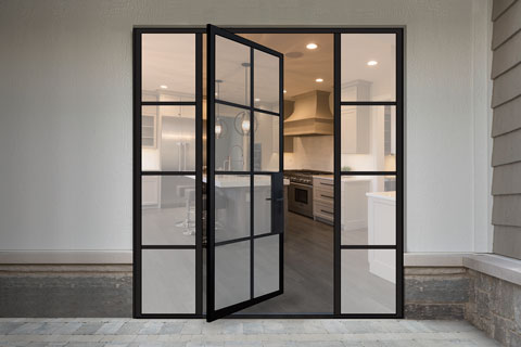Modern Steel Exterior Door EST-W8 Gallery