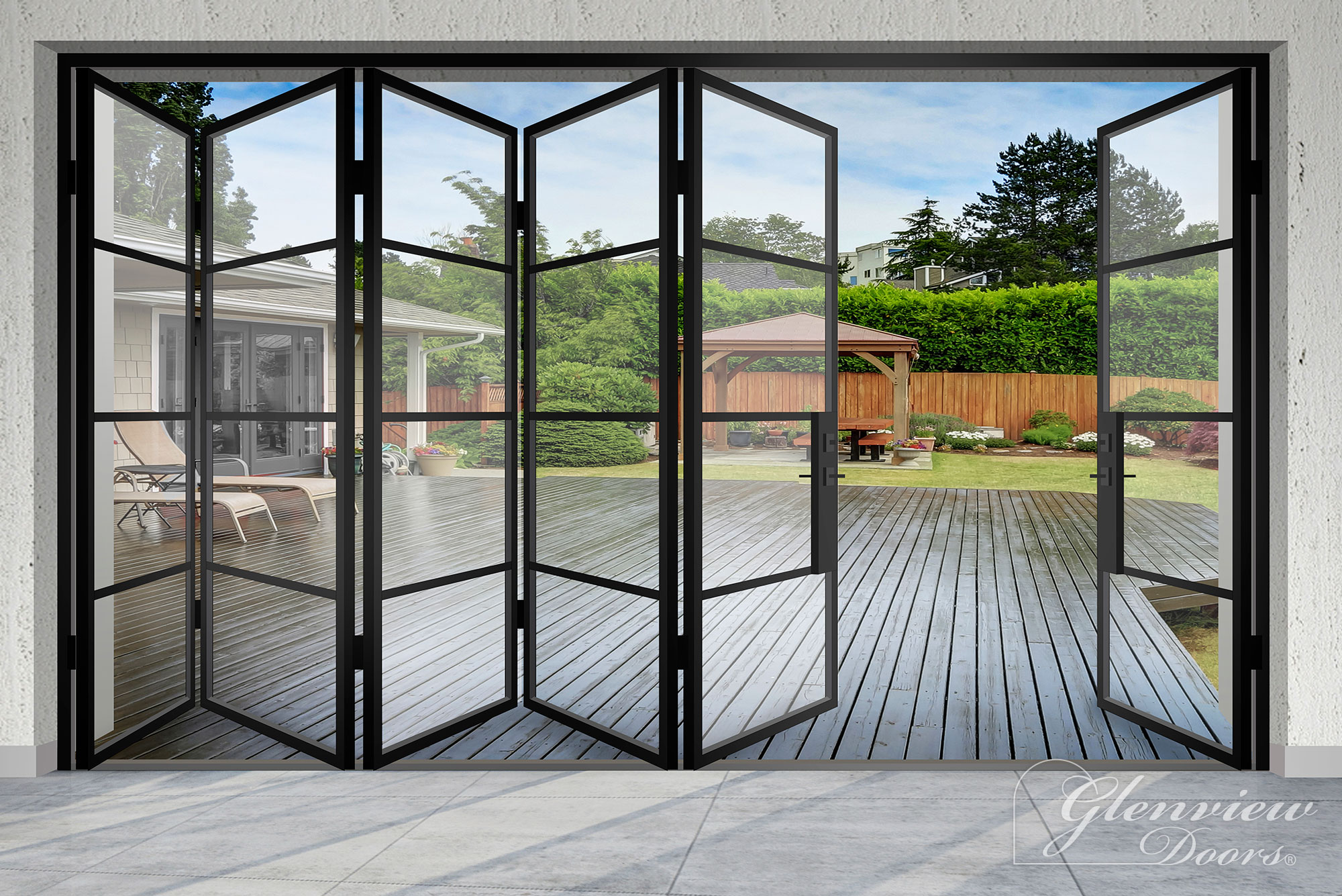 French Steel Exterior Door EST-W4 Folding Gallery