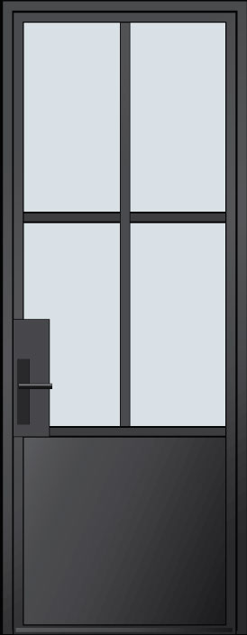 Steel & Glass Exterior Door EST-W4P in California