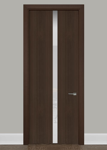 Modern Interior Door Model: LUX-GIL2_Mahogany-Walnut
