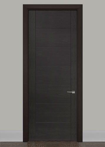 Modern Interior Door Model: LUX-S711_Mahogany-Espresso