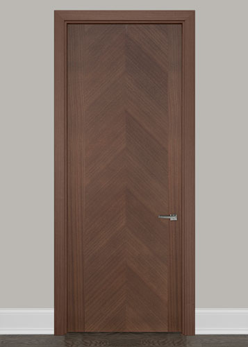 Modern Interior Door Model: LUX-S717_Mahogany-Earth