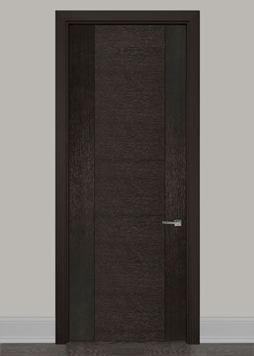Modern Interior Door Model: LUX-SA13_Oak-Espresso