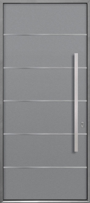 Aluminum Exterior Aluminum Clad Wood Front Door  - GD-ALU-B3 