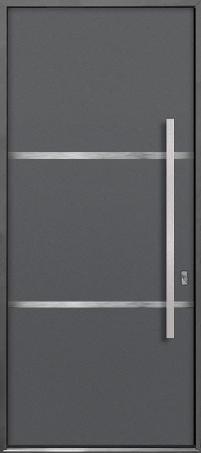 Aluminum Exterior Aluminum Clad Wood Front Door  - GD-ALU-B4 