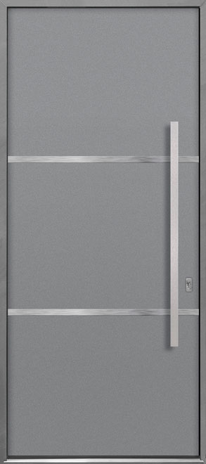 Aluminum Exterior Aluminum Clad Wood Front Door  - GD-ALU-B4 