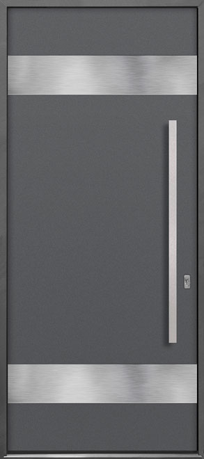 Aluminum Exterior Aluminum Clad Wood Front Door  - GD-ALU-M1 
