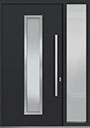 GD-ALU-E4 1SL Single with 1 Sidelite Pivot Door