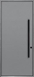 Custom Aluminum Front  Door Example, Exterior Aluminum Clad-Matte Light Gray DB-ALU-A1B 