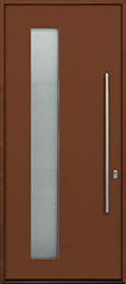 ALU-G5_Wood-Aluminum-Matte-Fawn-Brown Custom Aluminum Front Door in Michigan