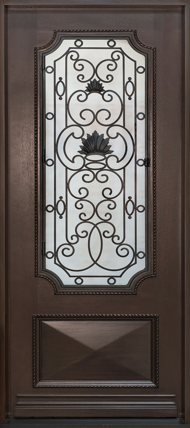 Custom Heritage Collection, Front Door, Single,  Model:  GD-H011 S CST Mahogany-Walnut 6412
