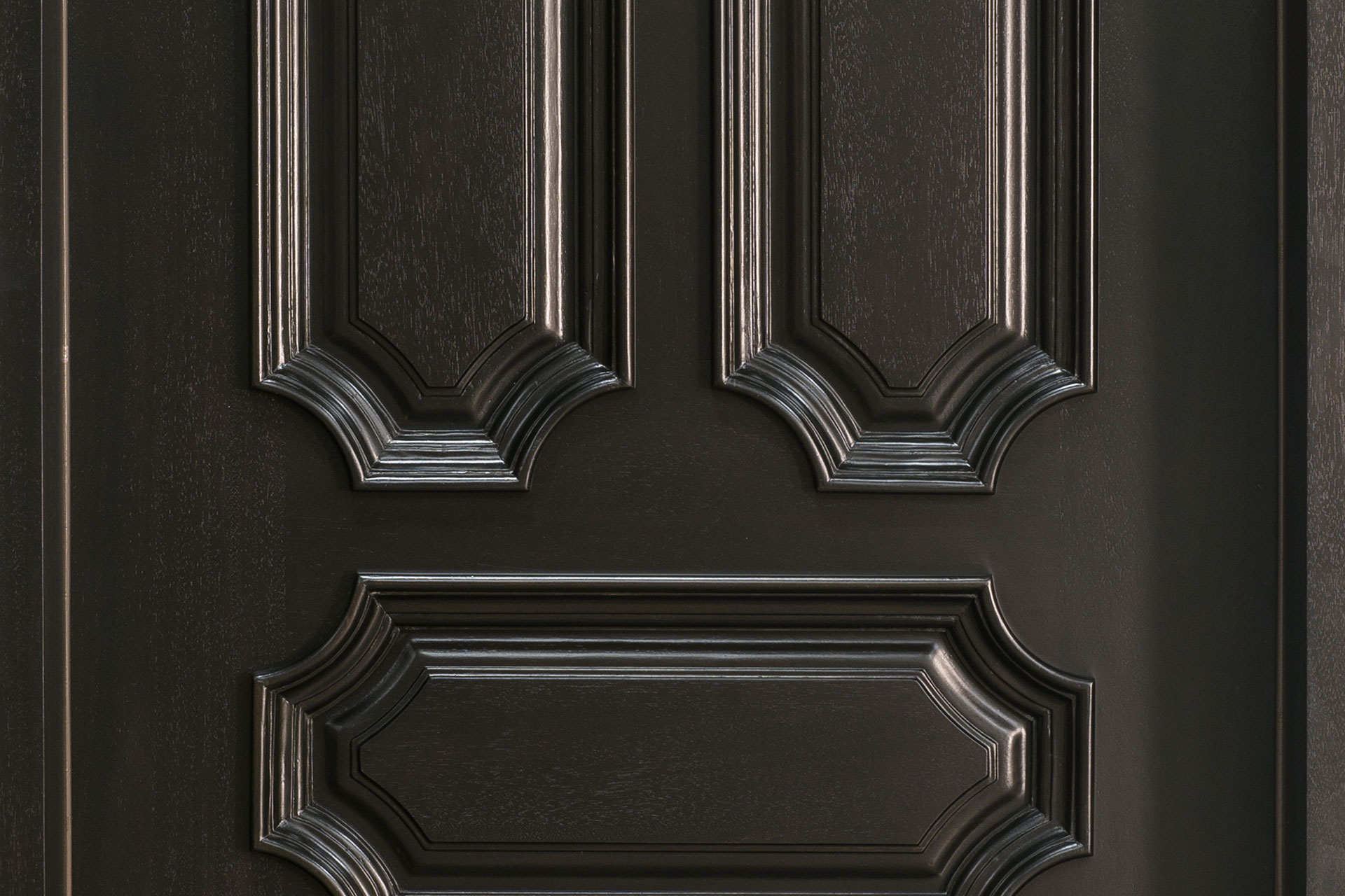 DBH103_TR_CST_MahoganyPaintedBlack Heritage Wood Entry Doors from