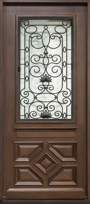 Heritage Mahogany Wood Front Door  - GD-H002 S CST