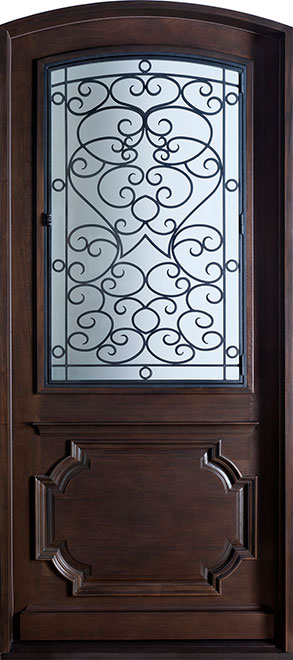Heritage Mahogany Wood Front Door  - GD-H003 F CST