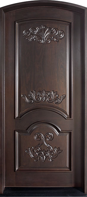 Heritage Mahogany Wood Front Door  - GD-H010 F CST