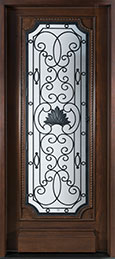 Custom Heritage Collection, Front Door, Single,  Model:  GD-H004 S CST Mahogany-Walnut 6393