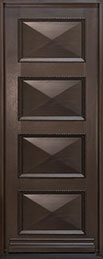 Custom Heritage Collection, Front Door, Single,  Model:  GD-H006 F CST Mahogany-Walnut 6401