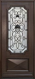 Custom Heritage Collection, Front Door, Single,  Model:  GD-H011 S CST Mahogany-Walnut 6412