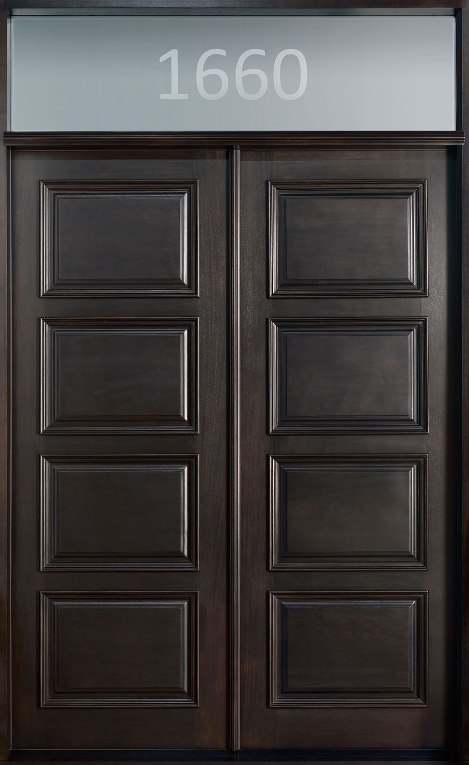 Classic Mahogany Wood Front Door  - GD-4000 DD TR CST