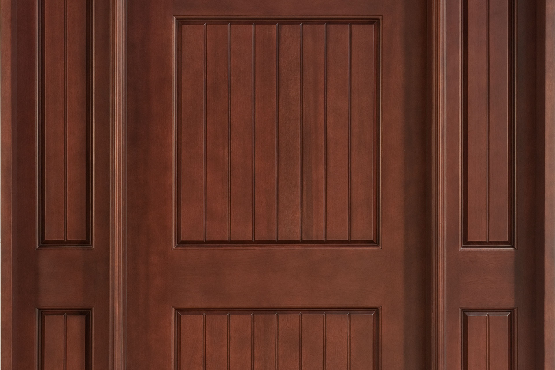 Mahogany Craftsman Entry Doors