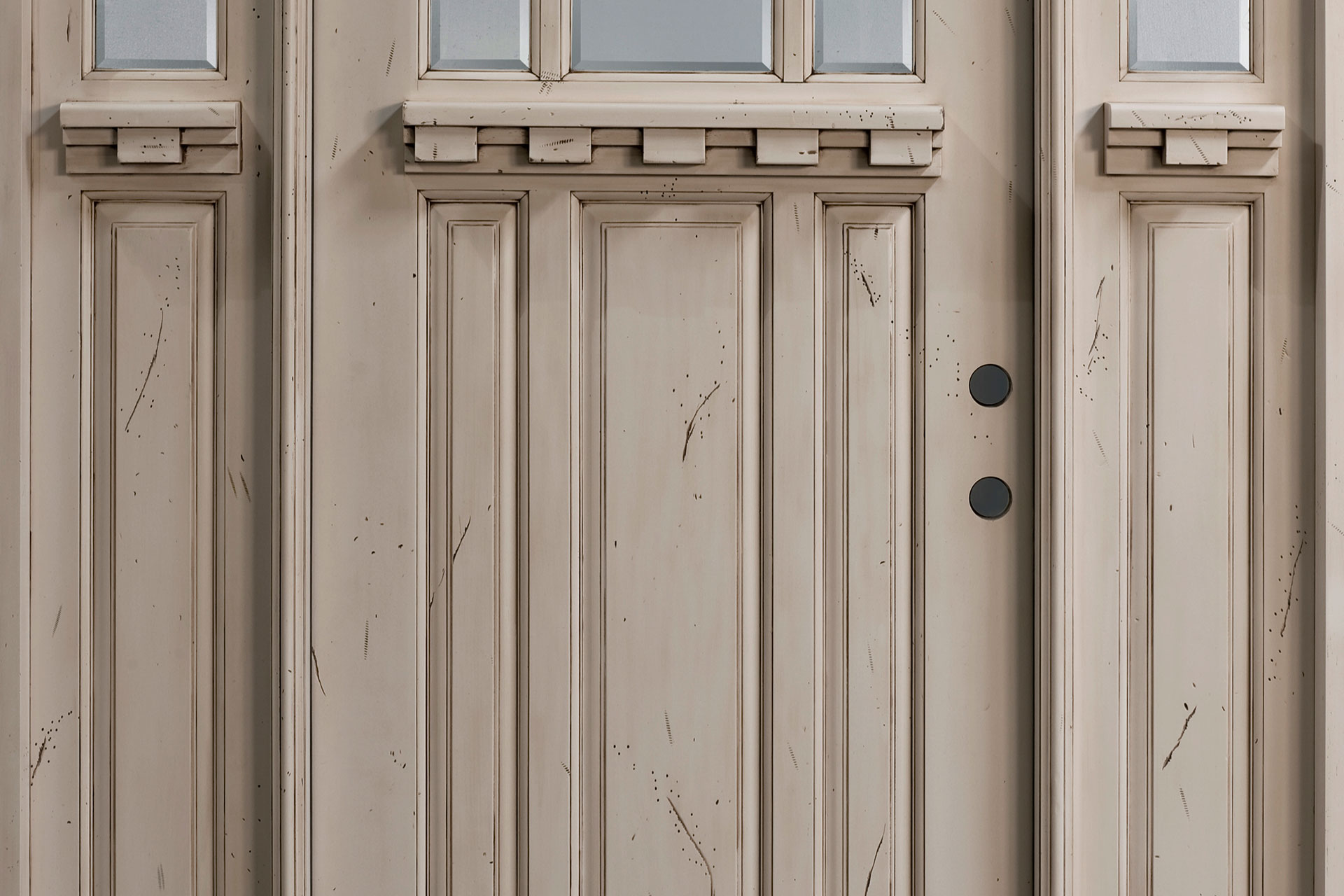 DB311P_2SLCSTSidelitesShelfPainted Craftsman Wood Entry Doors