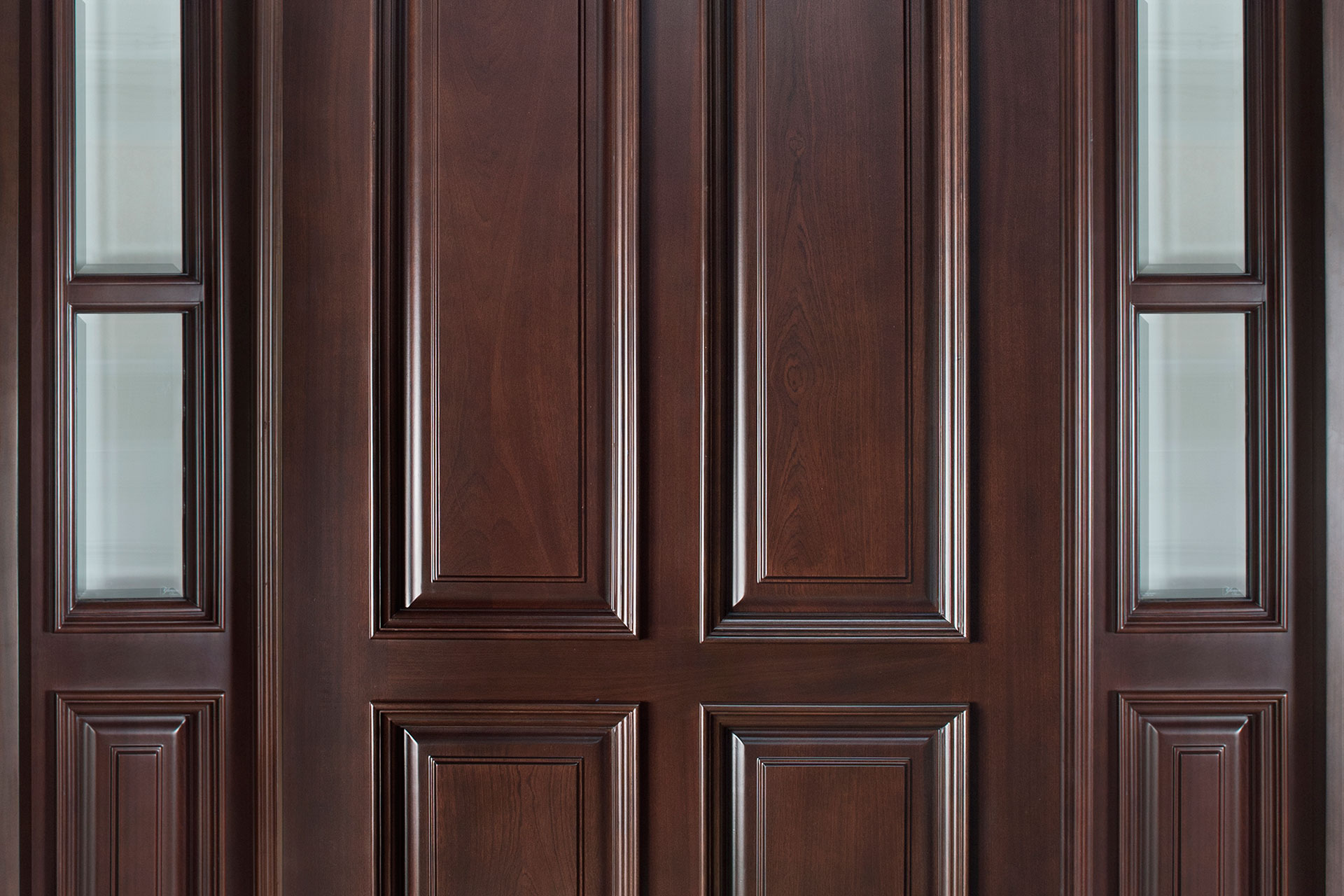 DB315W_2SL_CST_MahoganyDark Classic Wood Entry Doors from Doors for