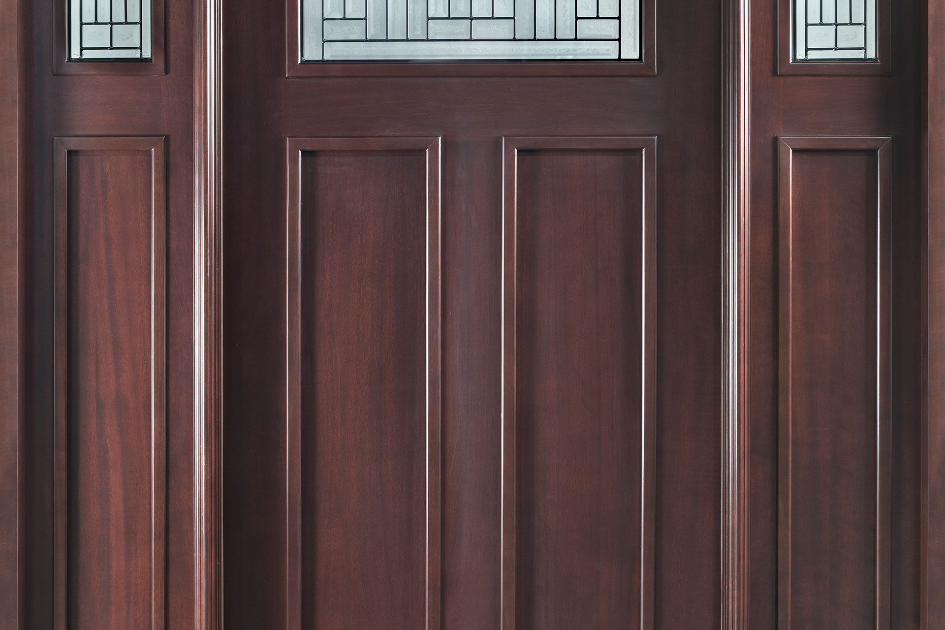 DB901A_2SL_CST_MahoganyDark Classic Wood Entry Doors from Doors for