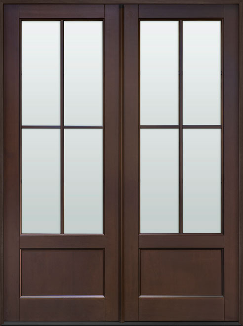 Classic Mahogany Wood Front Door  - GD-104P DD CST