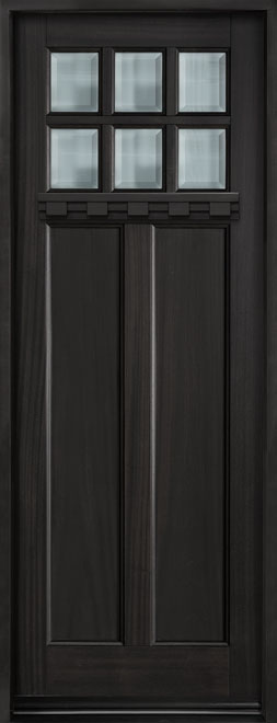 Craftsman Mahogany Wood Front Door  - GD-112PT-DS