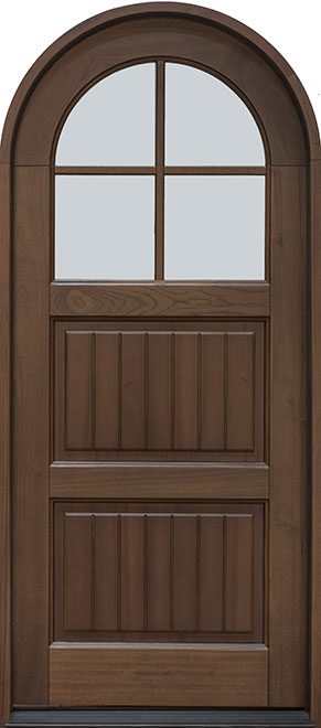 Classic Mahogany Wood Front Door  - GD-245PR SDL  CST