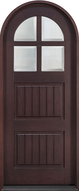 Classic Mahogany Wood Front Door  - GD-245PR CST