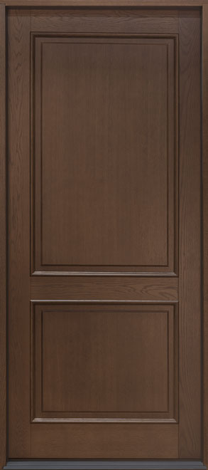 Classic Oak Wood Veneer Wood Front Door  - GD-302PW CST