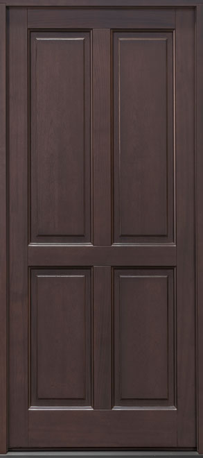 Classic Mahogany Wood Front Door  - GD-660PW  CST