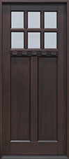 Craftsman Mahogany Wood Front Door  - GD-112PS CST