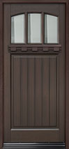 Craftsman Mahogany Wood Front Door  - GD-211PS-DS CST