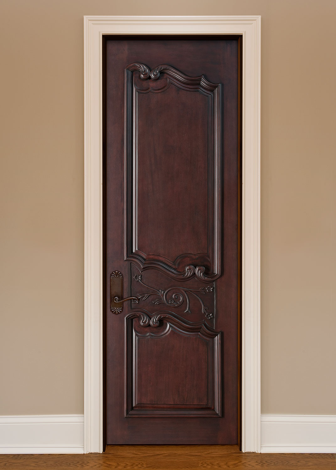 Artisan Mahogany Solid Wood Front Entry Door - Single - DBI-9000