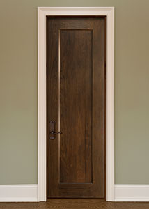 DBI-1000B Walnut-Dark Walnut Solid Wood Interior Door - Single
