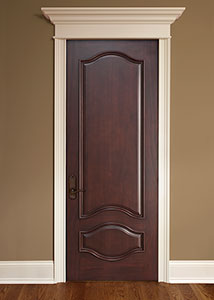 DBI-461 Mahogany-Dark Mahogany Solid Wood Interior Door - Single